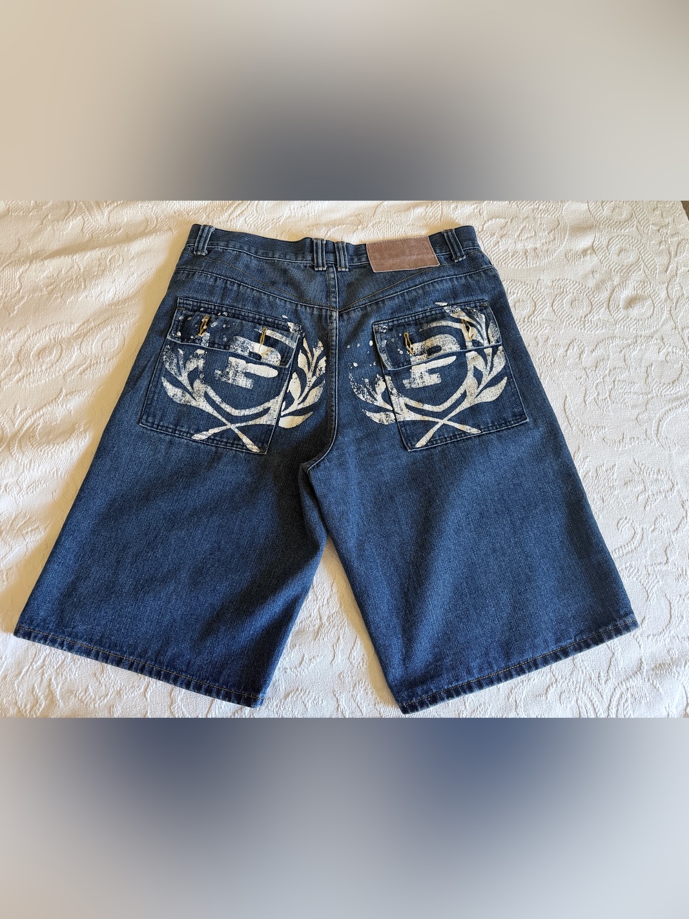 Phat Farm Phat Classics Baggy Denim VTG Shorts Jorts Size 34
